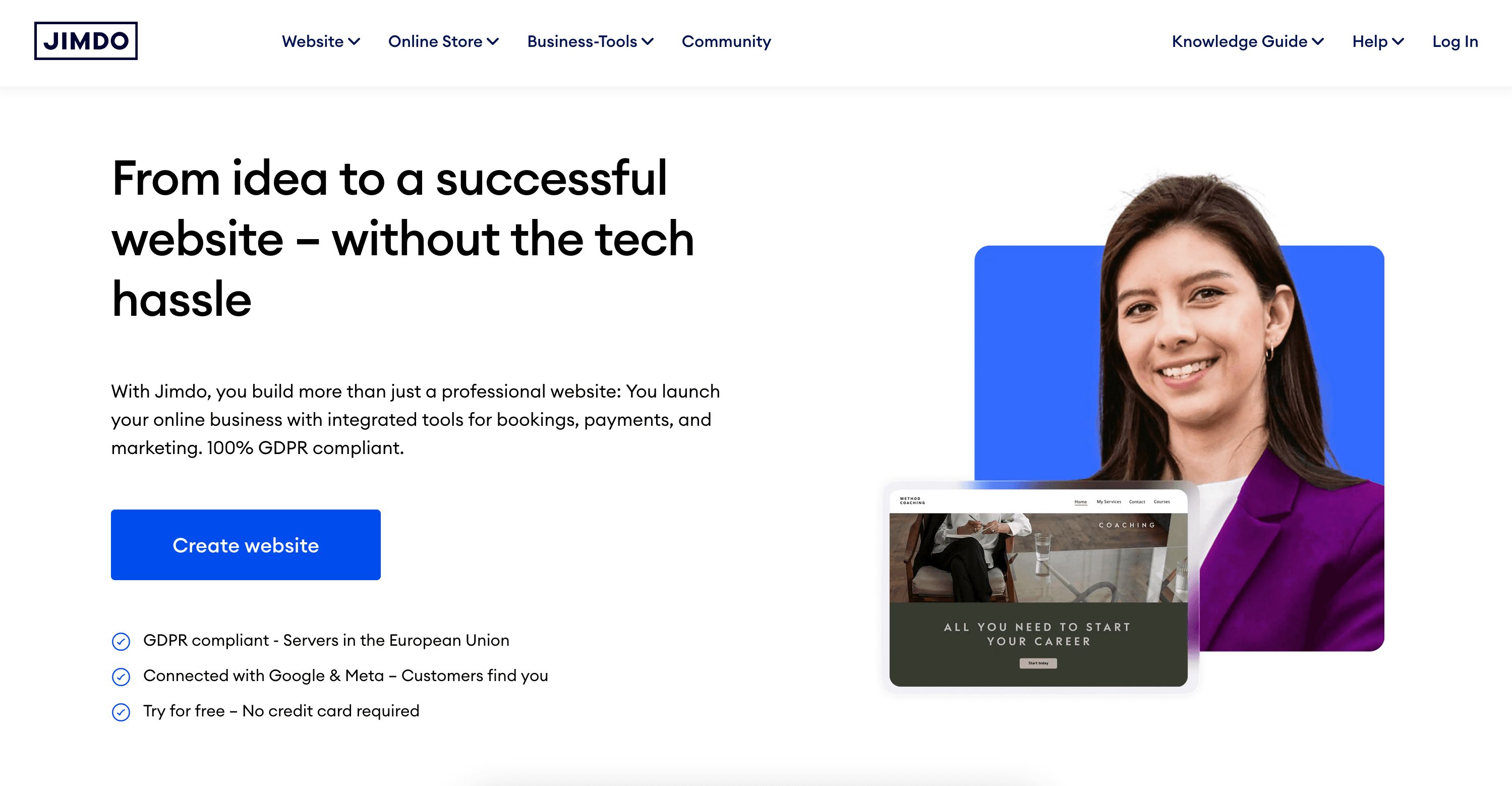 Jimdo Website Builder Review