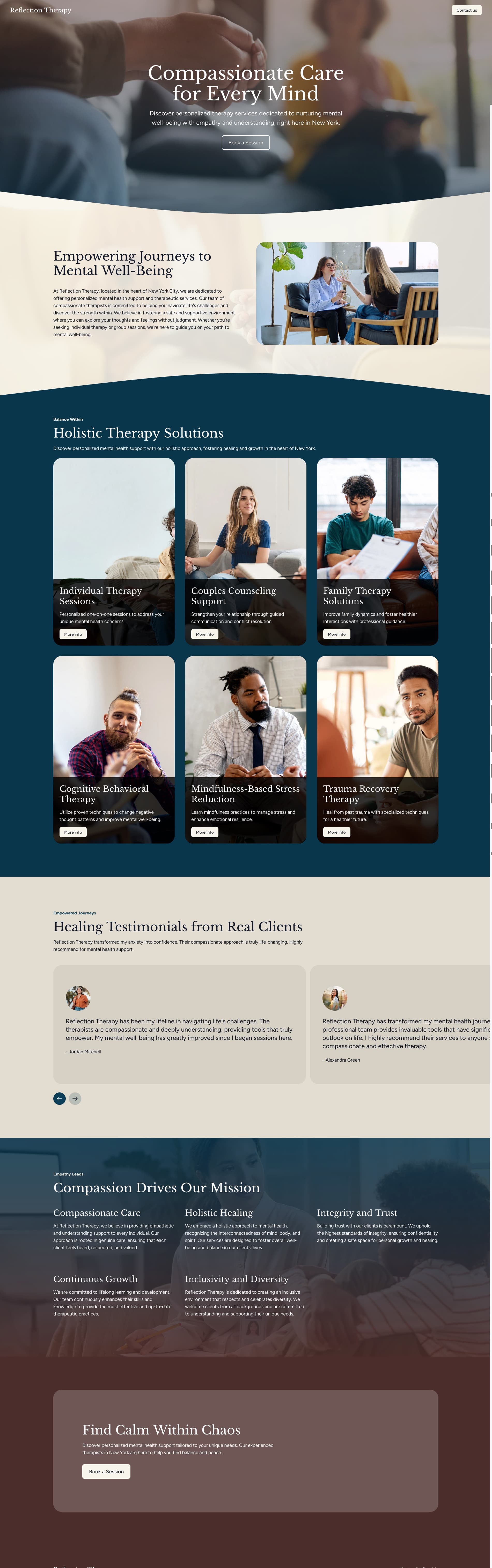 Therapy website template