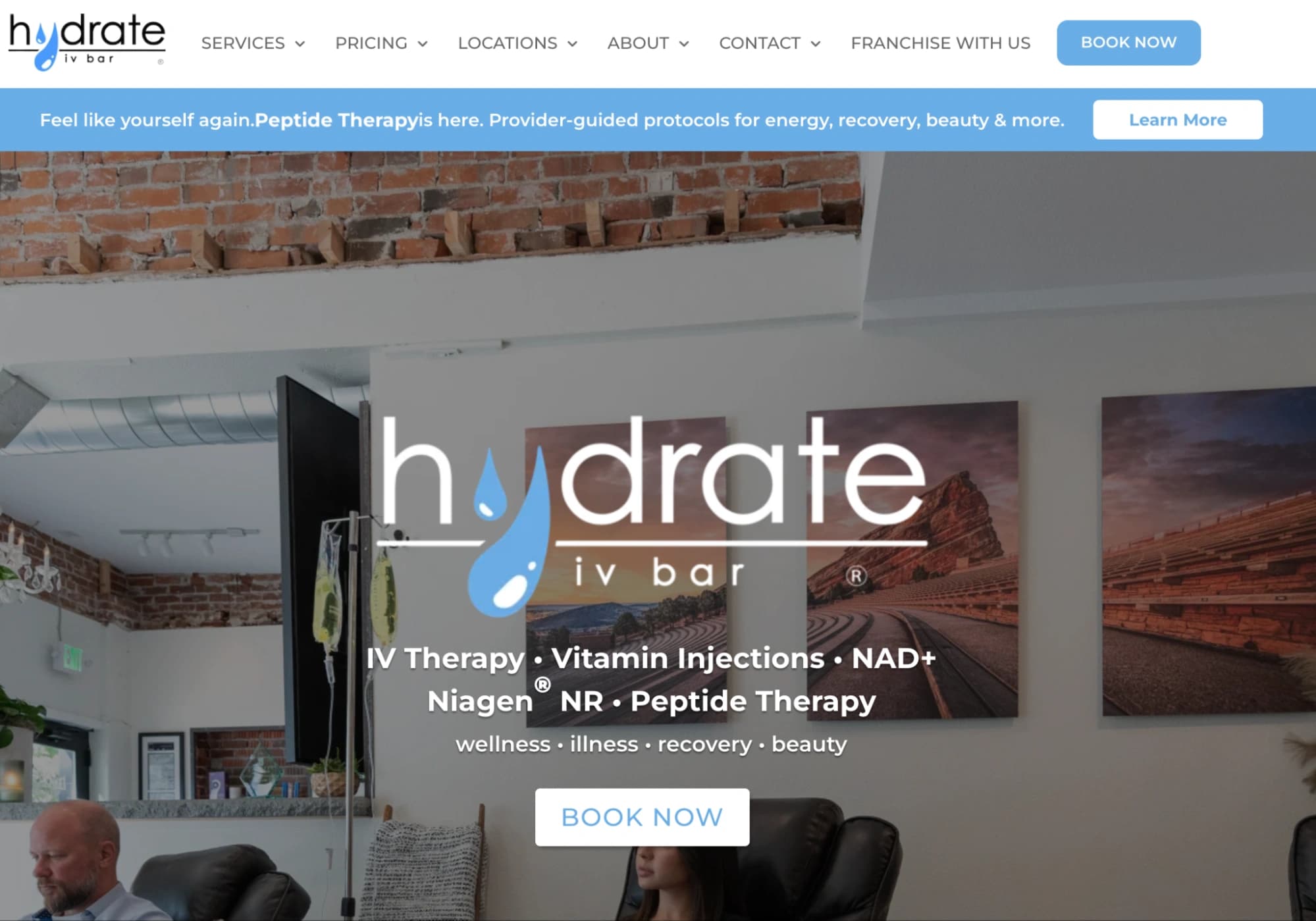 Screenshot of Hydrate IV Bar
