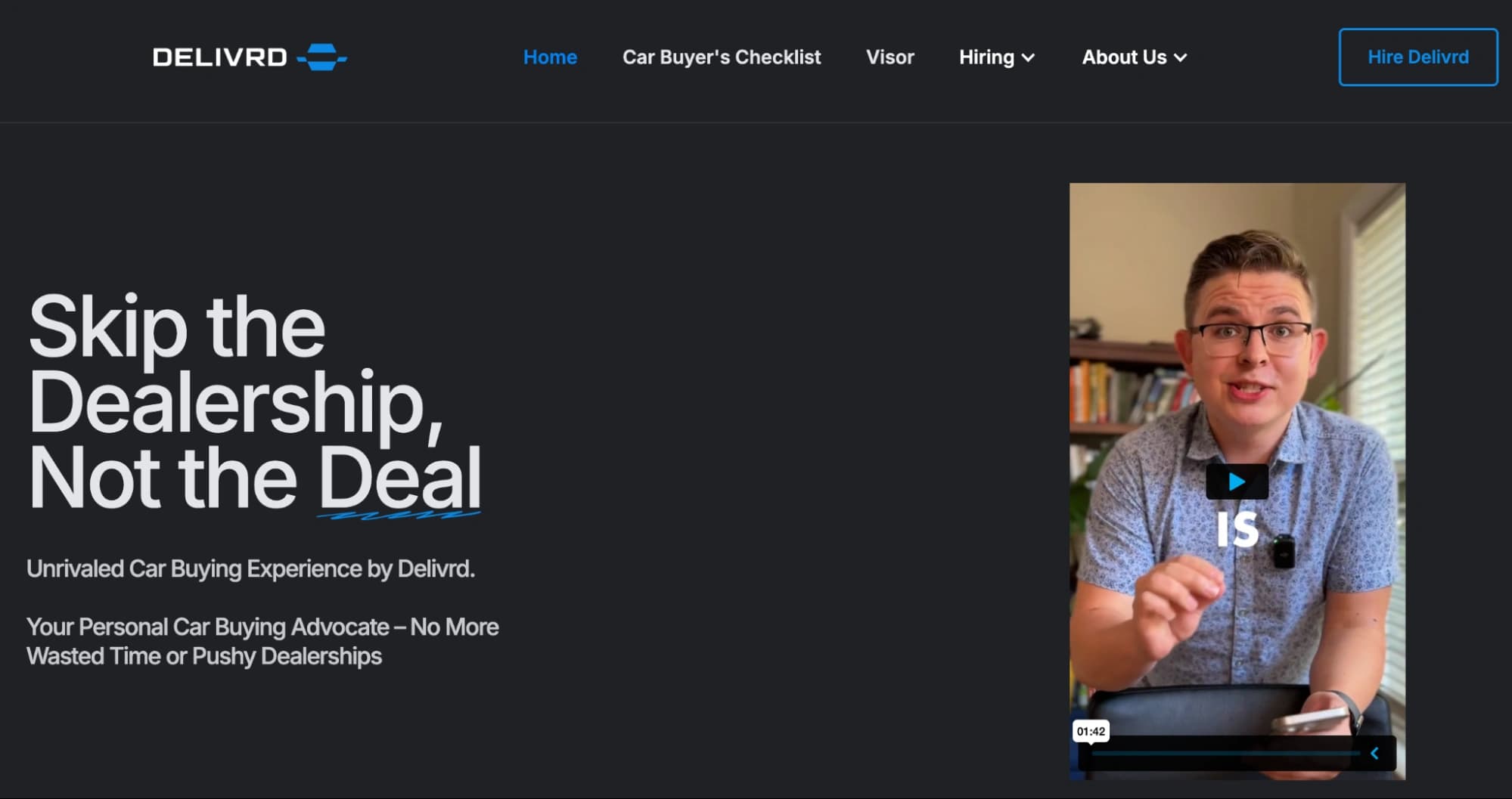 Screenshot of Delivrd