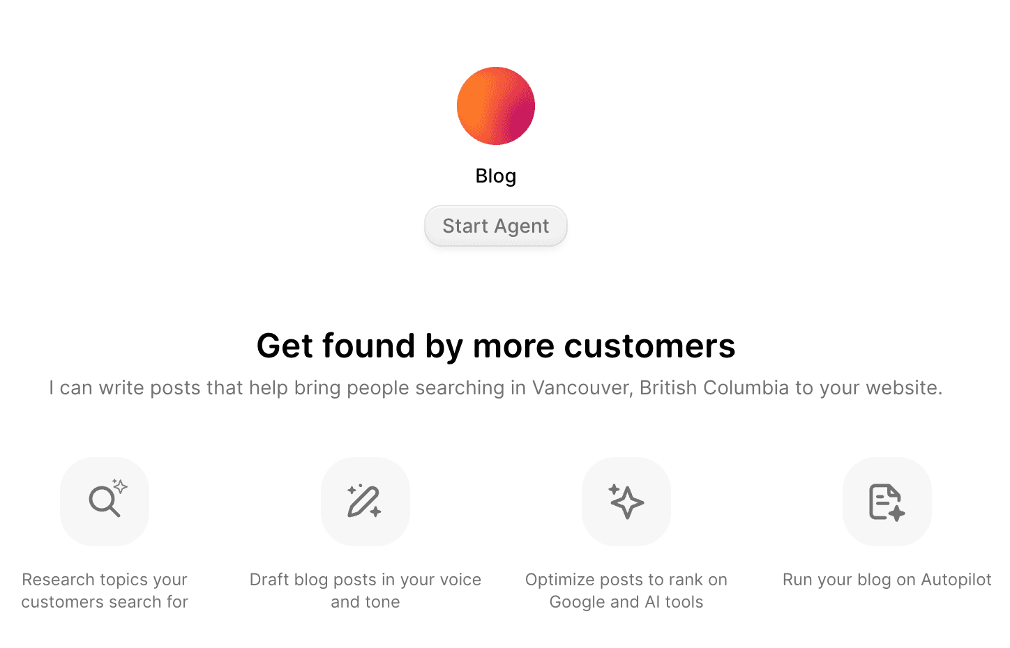 Screenshot of Blog Agent