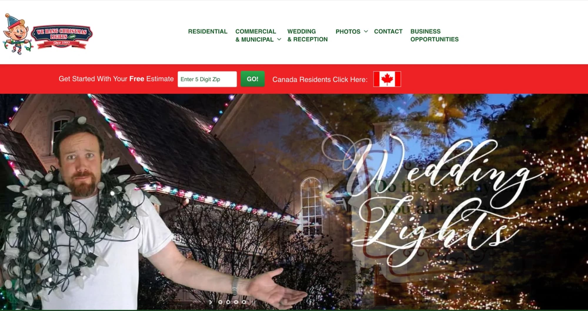 Screenshot of We Hang Christmas Lights