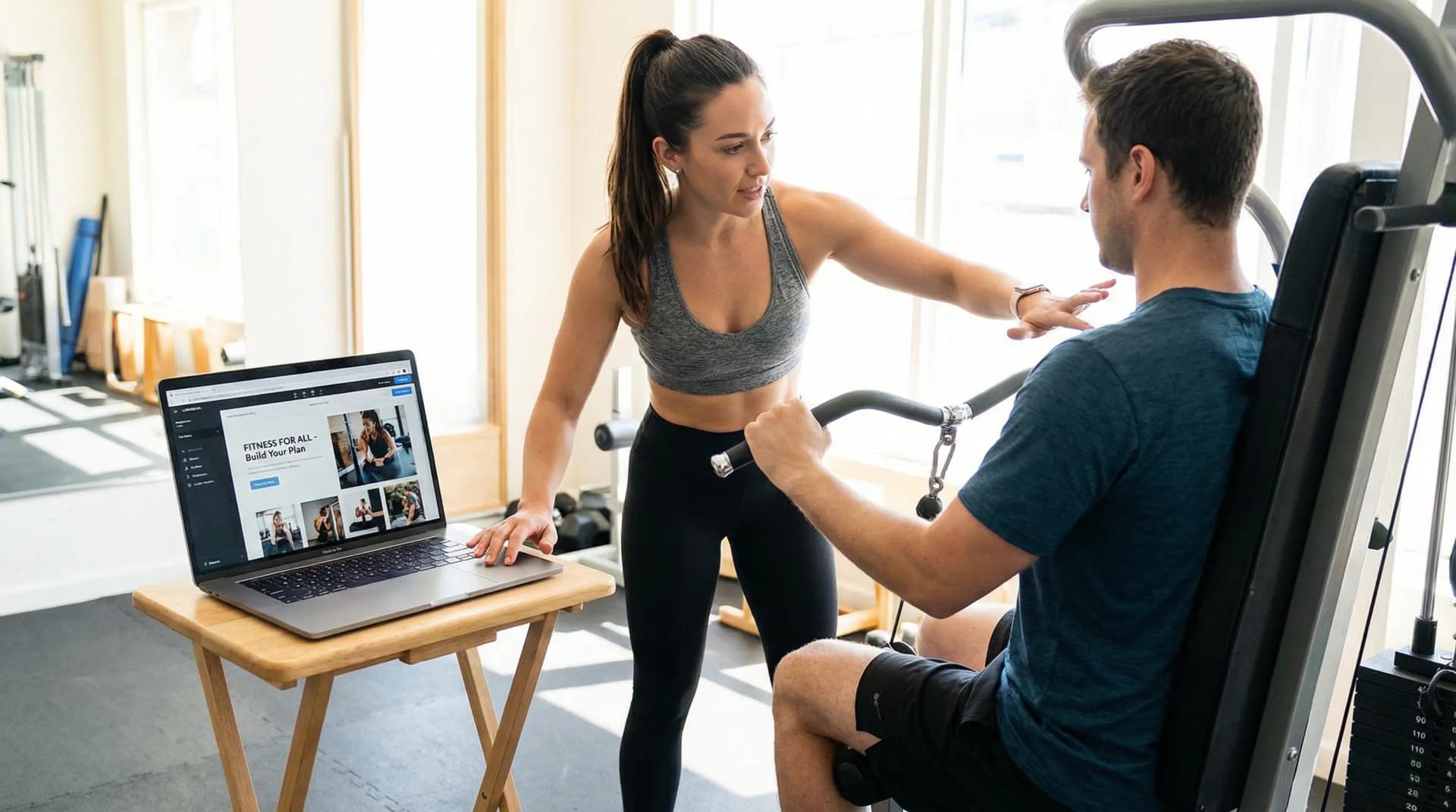 Personal trainer website building