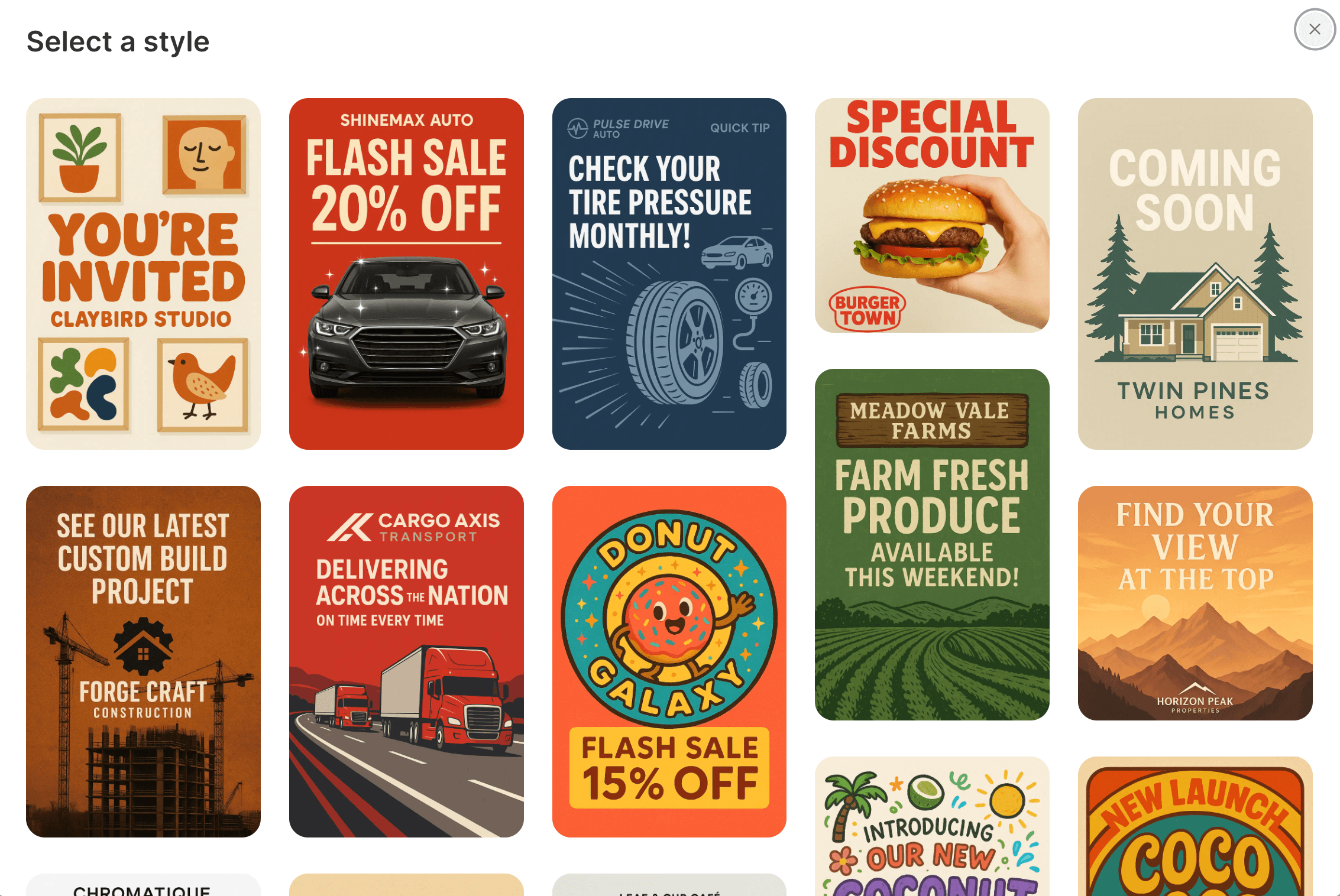 Studio social media post templates for Instagram, Facebook, and LinkedIn