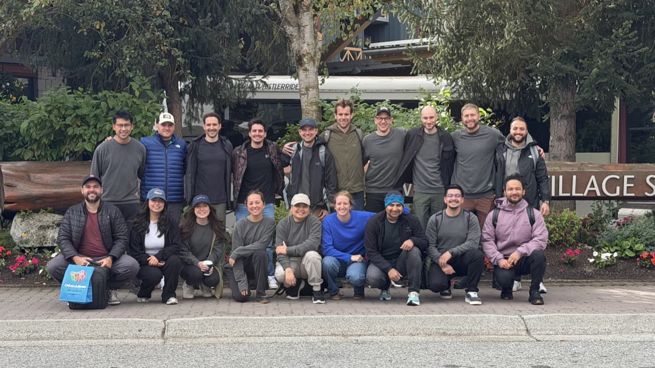 The whole Durable team gathered outside on a company offsite