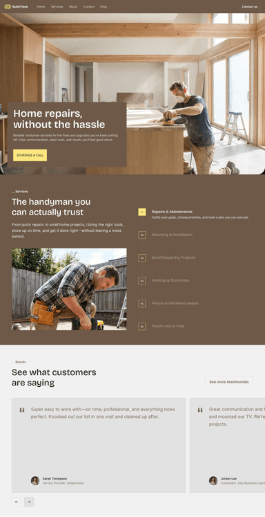 Finance template preview
